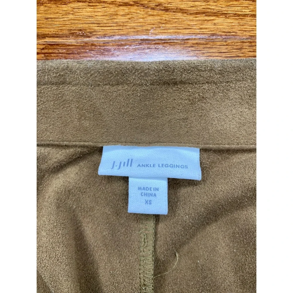 J‎ Jill Soft Brown Ankle Leggings with Pockets Size XS